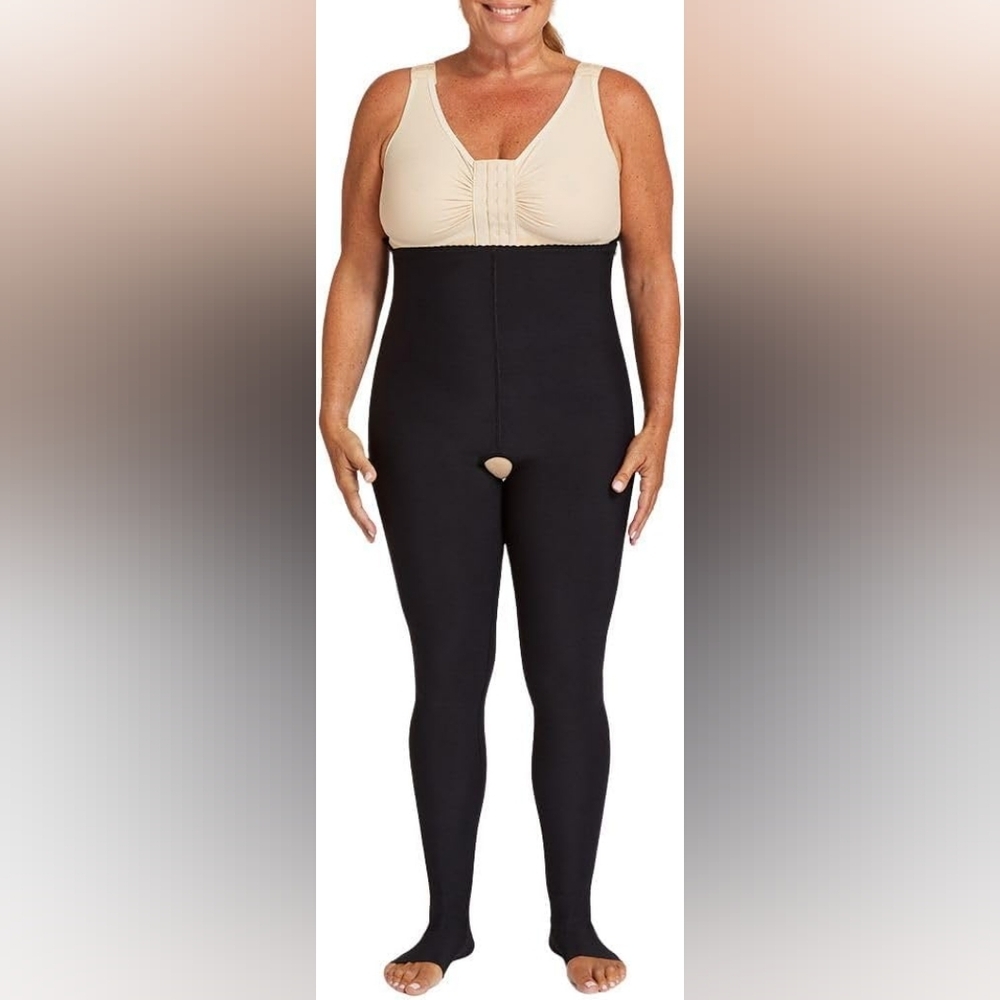 Marena LGLFW Women’s Lipedema Post-Surgical Girdle with FlexFit Comfort Ankle